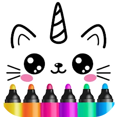 Скачать Drawing for kids! Toddler draw [МОД: Меню, Бесконечные монеты и Открытые уровни] | Взлом Drawing for kids! Toddler draw на Андроид