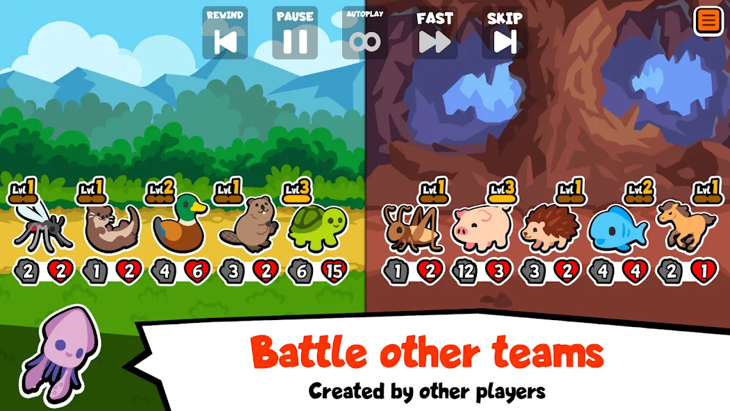 Super Auto Pets (упер Ауто Петс) [МОД: Все открыто, Дополнительные деньги и Меню MOD] Screenshot 2