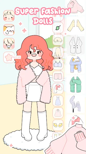 Lovely Doll : Dress Up Game (Лавли Долл) [МОД: Бесконечные деньги, Монеты и Мега MOD] Screenshot 1