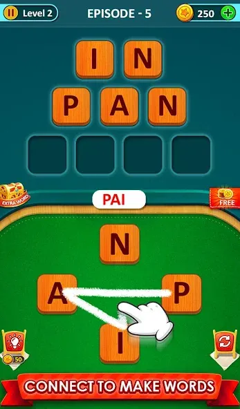 Word Game 2024 - Word Connect (Ворд Гейм 2023) [МОД: Много монет, Открытые уровни и Мега MOD] Screenshot 1