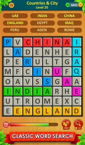Word Game 2024 - Word Connect (Ворд Гейм 2023) [МОД: Много монет, Открытые уровни и Мега MOD] Screenshot 2