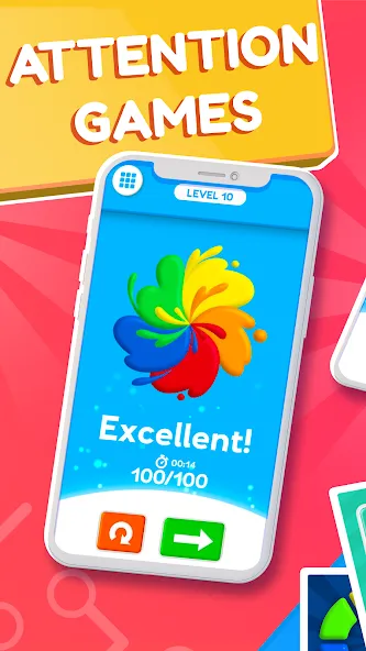 Train your Brain - Attention [МОД: Меню, Бесконечные монеты и Открытые уровни] Screenshot 1