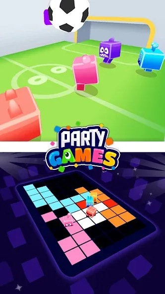 Party Games - 13 Mini Games [МОД: Меню, Бесконечные монеты и Открытые уровни] Screenshot 1