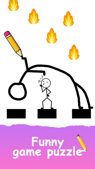 Save The Stick: Draw 2 Save (эйв Зе Стикман) [МОД: Все открыто, Дополнительные деньги и Меню MOD] Screenshot 3