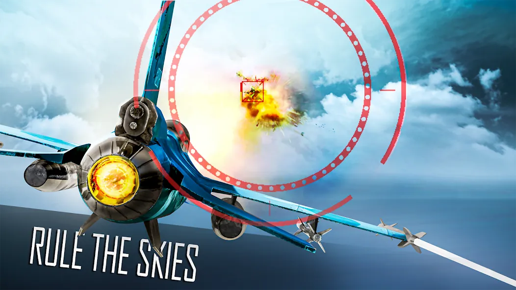 Jet Fighter: Sky Combat 3D (Джет Файтер) [МОД: Все открыто, Дополнительные деньги и Меню MOD] Screenshot 2