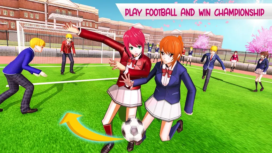 Anime High School Life [МОД: Много денег, Монет и Все открыто] Screenshot 3