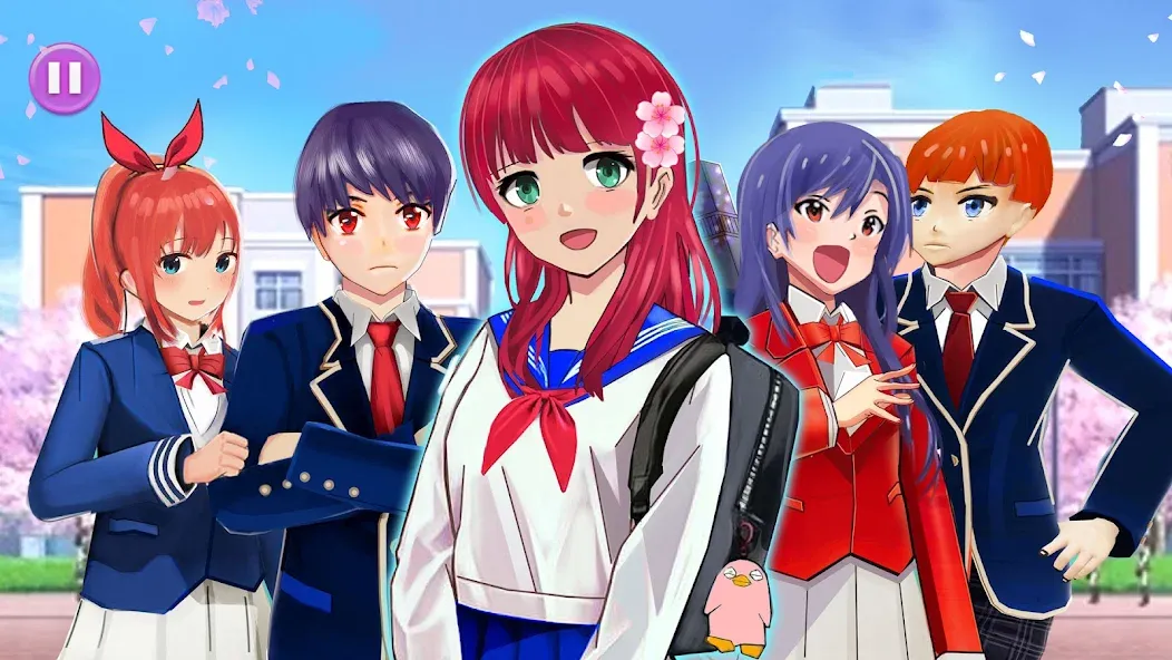 Anime High School Life [МОД: Много денег, Монет и Все открыто] Screenshot 4