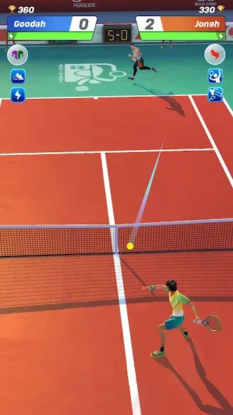 Tennis Clash: Multiplayer Game (Теннис Клаш) [МОД: Все открыто, Дополнительные деньги и Меню MOD] Screenshot 2