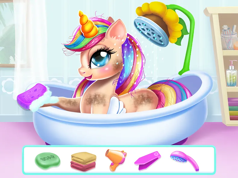 Unicorn Dress up Girls Game [МОД: Все открыто, Дополнительные деньги и Меню MOD] Screenshot 2