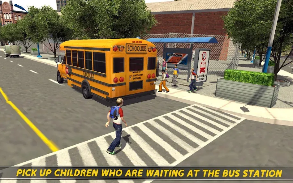 School Bus 16 [МОД: Деньги, Монеты и Меню MOD] Screenshot 1