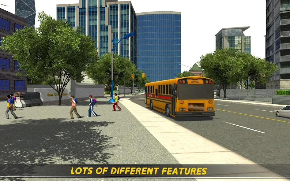 School Bus 16 [МОД: Деньги, Монеты и Меню MOD] Screenshot 2