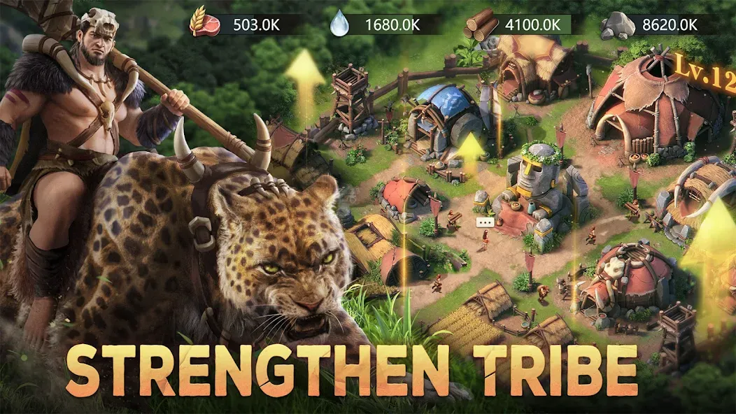 Primitive Era: 10000 BC (Примитивная эпоха) [МОД: Меню, Бесконечные монеты и Открытые уровни] Screenshot 5