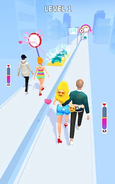 Bestie Breakup - Run for Love (Бести Брейкап) [МОД: Много монет, Открытые уровни и Мега MOD] Screenshot 2
