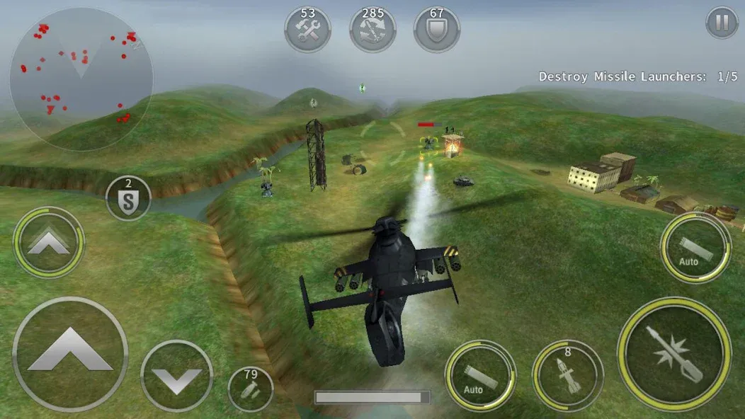 GUNSHIP BATTLE: Helicopter 3D [МОД: Много денег, Монет и Все открыто] Screenshot 2