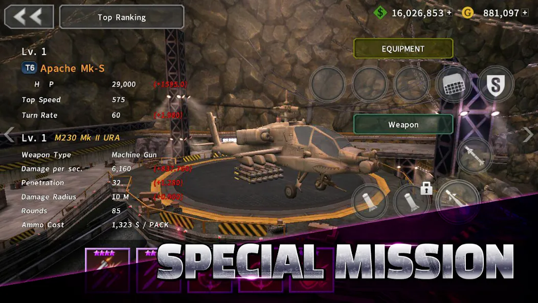 GUNSHIP BATTLE: Helicopter 3D [МОД: Много денег, Монет и Все открыто] Screenshot 3