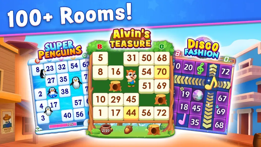 Bingo: Play Lucky Bingo Games (Бинго) [МОД: Меню, Бесконечные монеты и Открытые уровни] Screenshot 2