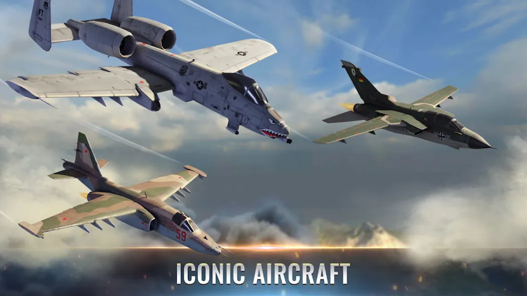 Fighter Pilot: HeavyFire (Файтер Пилот) [МОД: Много монет, Открытые уровни и Мега MOD] Screenshot 1