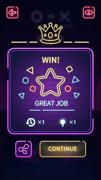 Tic Tac Toe - Offline XOXO (Тиктактое) [МОД: Меню, Бесконечные монеты и Открытые уровни] Screenshot 4