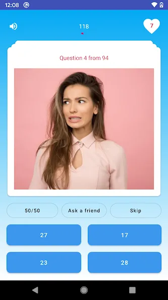 Quiz - Guess her age challenge [МОД: Меню, Бесконечные монеты и Открытые уровни] Screenshot 2
