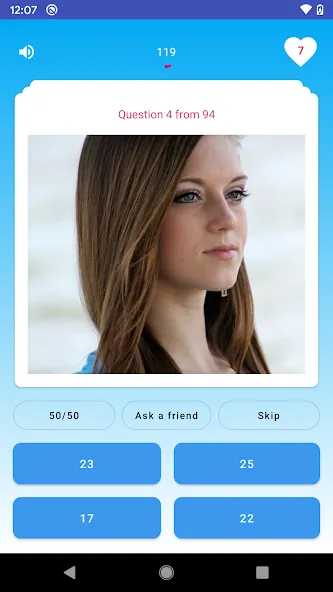 Quiz - Guess her age challenge [МОД: Меню, Бесконечные монеты и Открытые уровни] Screenshot 3