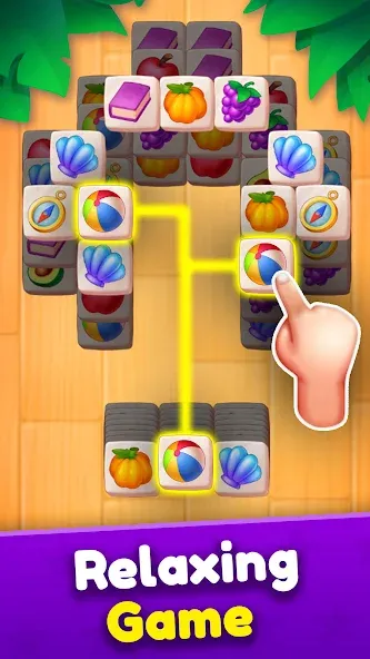 Tile Match [МОД: Меню, Бесконечные монеты и Открытые уровни] Screenshot 2