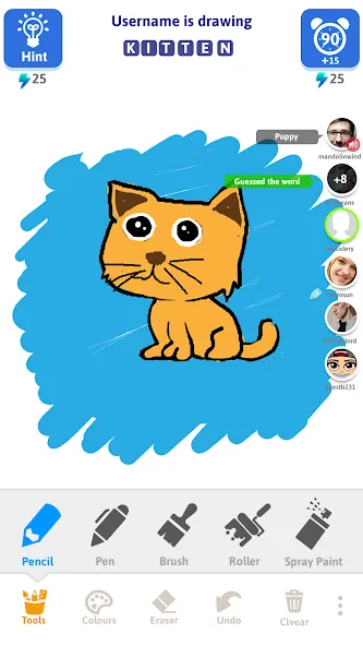 Draw N Guess Multiplayer [МОД: Деньги, Монеты и Меню MOD] Screenshot 1