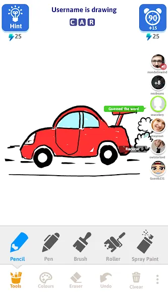 Draw N Guess Multiplayer [МОД: Деньги, Монеты и Меню MOD] Screenshot 2
