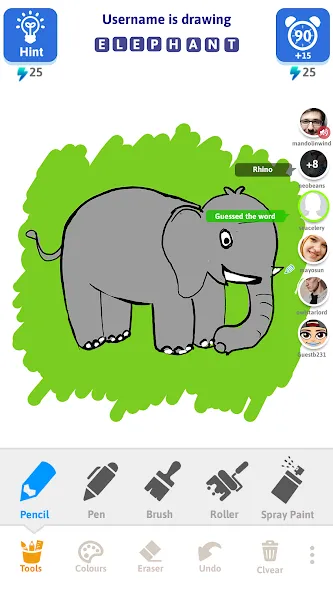 Draw N Guess Multiplayer [МОД: Деньги, Монеты и Меню MOD] Screenshot 4