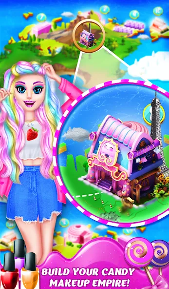 DIY Candy Makeup-Beauty Salon (ДИУАИ Мейкап) [МОД: Деньги, Монеты и Меню MOD] Screenshot 4