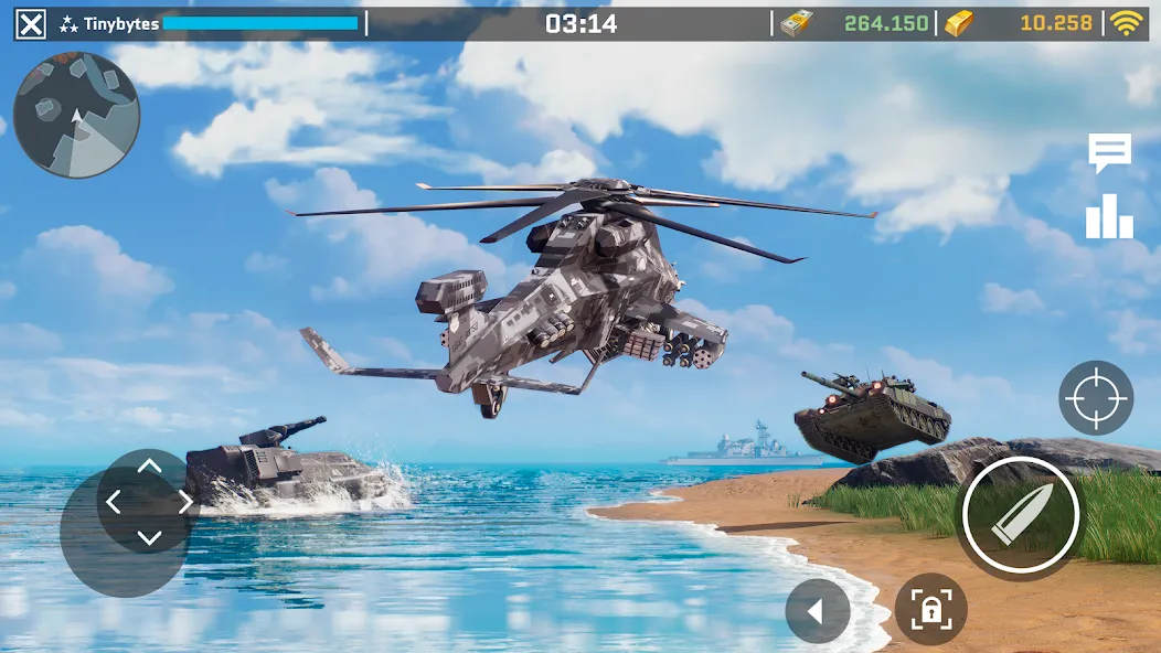 Massive Warfare: Tanks PvP War (Массовая война) [МОД: Бесконечные деньги, Монеты и Мега MOD] Screenshot 1