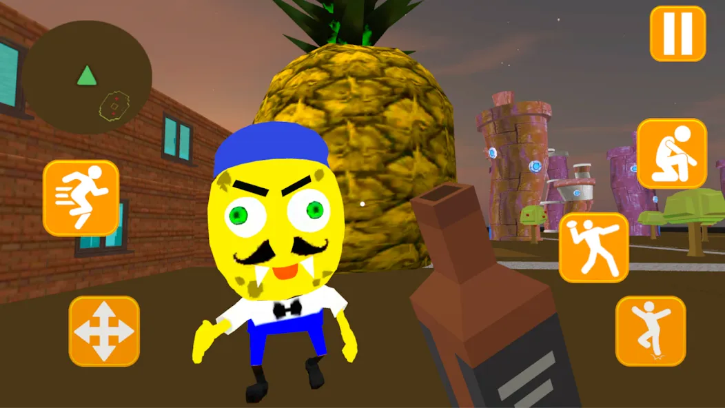 Neighbor Sponge. Scary Secret [МОД: Бесконечные деньги, Монеты и Мега MOD] Screenshot 1