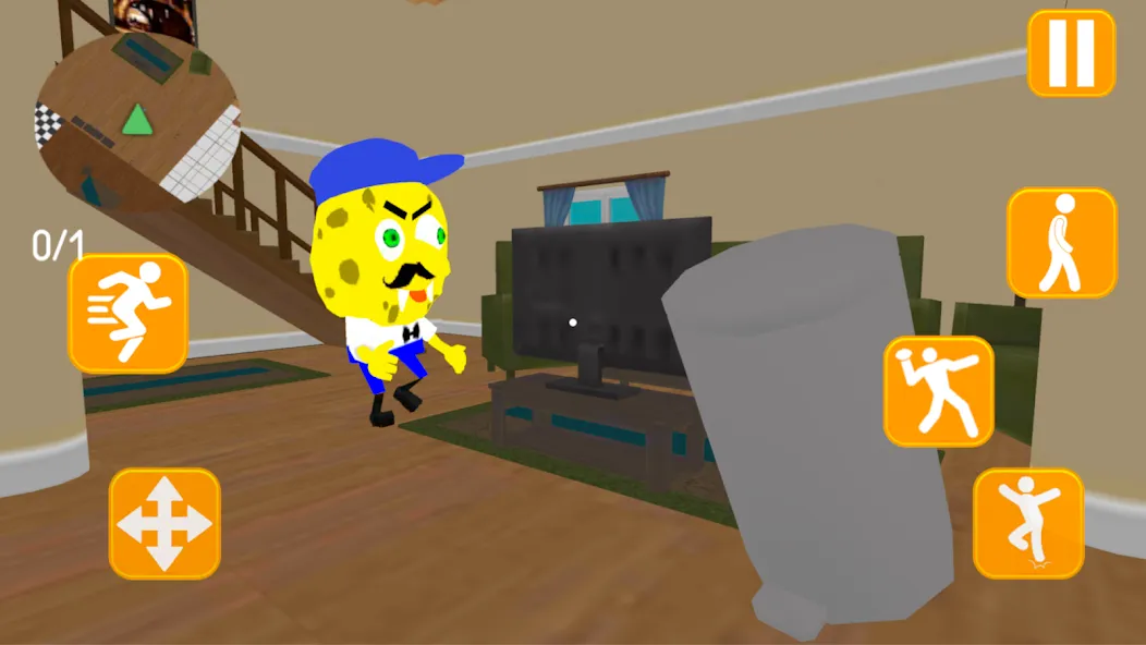 Neighbor Sponge. Scary Secret [МОД: Бесконечные деньги, Монеты и Мега MOD] Screenshot 5