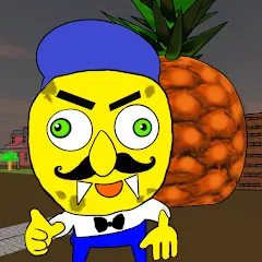 Скачать Neighbor Sponge. Scary Secret [МОД: Бесконечные деньги, Монеты и Мега MOD] | Взлом Neighbor Sponge. Scary Secret на Андроид