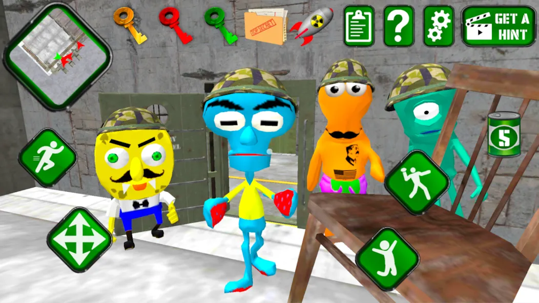 Sponge Area 51. Neighbor Alien [МОД: Все открыто, Дополнительные деньги и Меню MOD] Screenshot 4