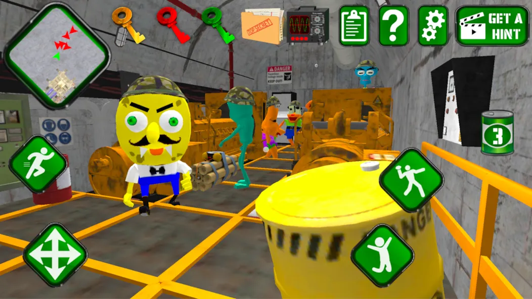 Sponge Area 51. Neighbor Alien [МОД: Все открыто, Дополнительные деньги и Меню MOD] Screenshot 5