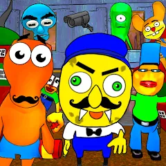 Скачать Sponge Neighbor Escape 3D (Спонж Сосед Побег 3D) [МОД: Бесконечные деньги, Монеты и Мега MOD] | Взлом Sponge Neighbor Escape 3D на Андроид