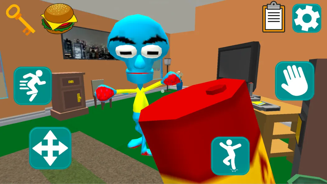 Squid Neighbor. Sponge Escape [МОД: Бесконечные деньги, Монеты и Мега MOD] Screenshot 4