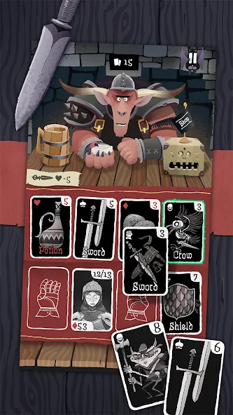 Card Crawl (Кард Кролл) [МОД: Бесконечные деньги, Монеты и Мега MOD] Screenshot 1