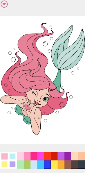 Princess Coloring Book Game [МОД: Бесконечные деньги, Монеты и Мега MOD] Screenshot 2