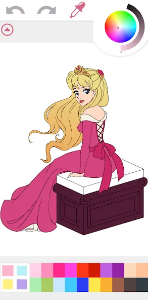 Princess Coloring Book Game [МОД: Бесконечные деньги, Монеты и Мега MOD] Screenshot 4