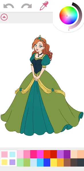 Princess Coloring Book Game [МОД: Бесконечные деньги, Монеты и Мега MOD] Screenshot 5