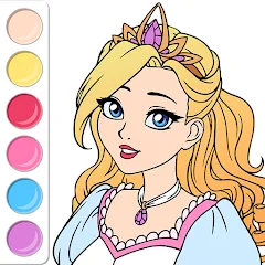 Скачать Princess Coloring Book Game [МОД: Бесконечные деньги, Монеты и Мега MOD] | Взлом Princess Coloring Book Game на Андроид