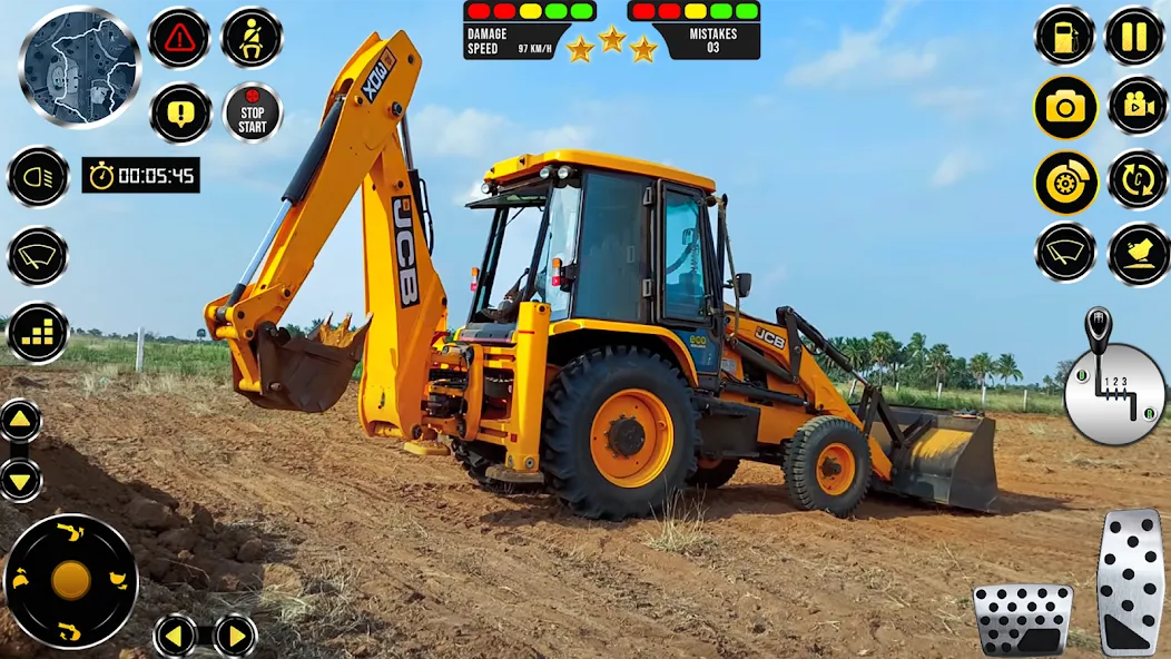 JCB Excavator Construction 3D [MOD: Меню/Много денег] - Скриншот 3