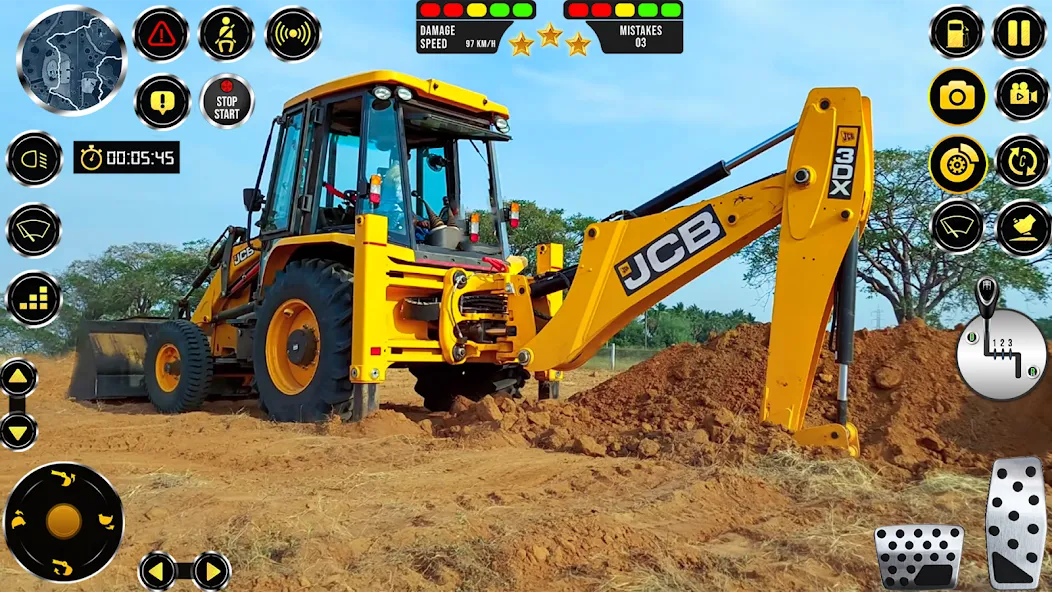 JCB Excavator Construction 3D [MOD: Меню/Много денег] - Скриншот 5