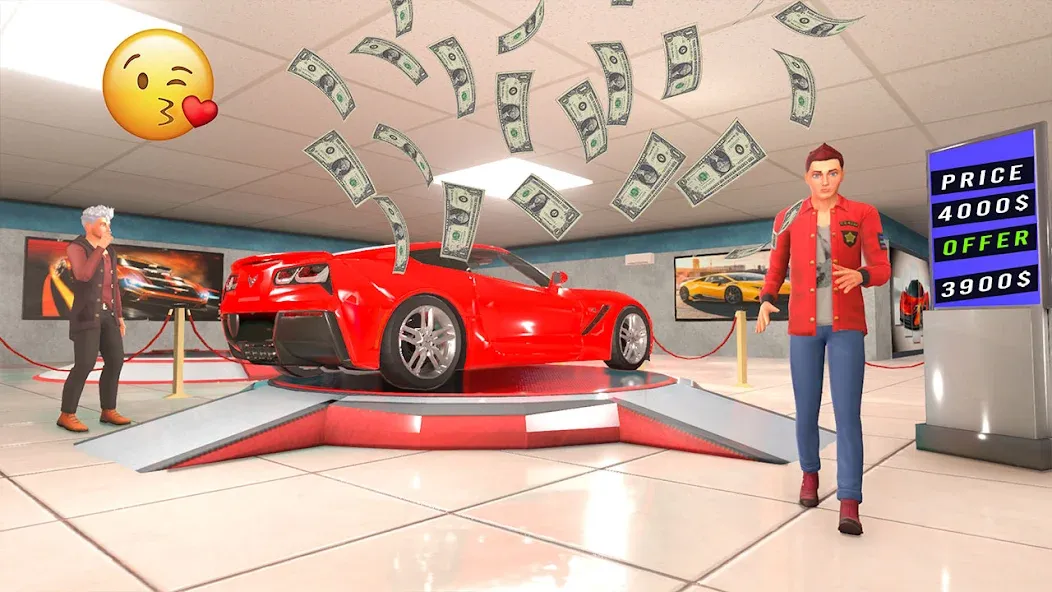 Car Dealer Tycoon Auto Shop 3D [МОД: Бесконечные деньги, Монеты и Мега MOD] Screenshot 1