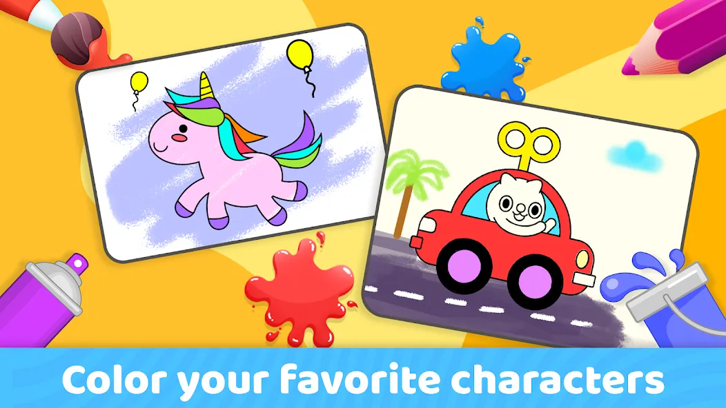 Toddler Coloring Book For Kids [МОД: Много денег, Монет и Все открыто] Screenshot 2
