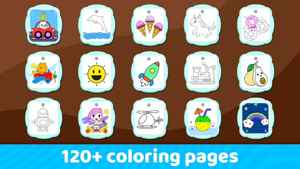 Toddler Coloring Book For Kids [МОД: Много денег, Монет и Все открыто] Screenshot 4