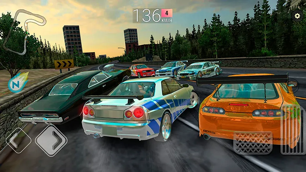 Racing in Car - Multiplayer (Рейсинг ин Кар) [МОД: Много монет, Открытые уровни и Мега MOD] Screenshot 5