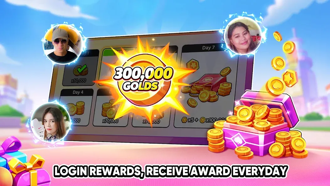 Tongits Go - Mines Slots Pusoy (Тонгитс Го) [МОД: Деньги, Монеты и Меню MOD] Screenshot 5