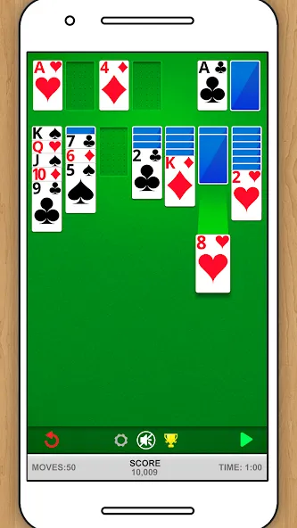 SOLITAIRE CLASSIC CARD GAME [МОД: Много монет, Открытые уровни и Мега MOD] Screenshot 2